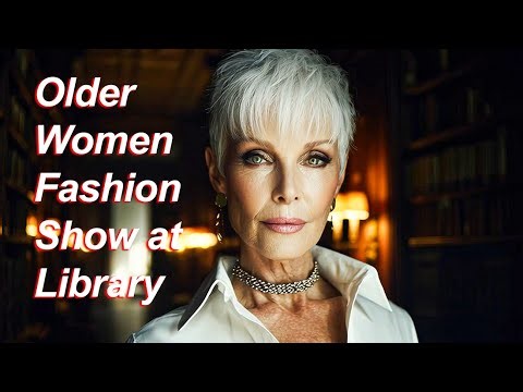 Older Women Fashion Show at Library