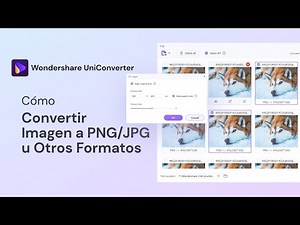 Cómo Convertir Imagen a PNG, JPG, BMP, WEBP, TIFF... | UniConverter 13 Windows