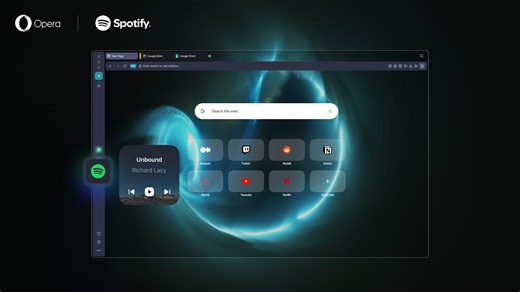 Your browser now grooves to your tunes with Opera and Spotify’s new music theme