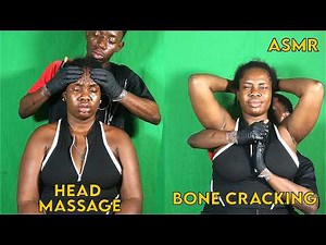 ASMR💫AGGRESSIVE HEAD SCALP SCRATCH , EAR CLEANING MASSAGE & BONE CRACKING TOOLS FOR DEEP SLEEP