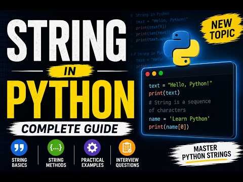 Python Strings Tutorial 🔥 | Everything You Need to Know | Part 1 #tutorial