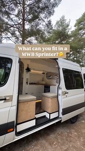What can you fit in a MWB Sprinter? 🤔 More than you’d think! From a cosy double bed to star-gazing roof lights, this van’s packed with smart storage and all the comforts of home 😍✨ Want more details? Direct message us for info and let’s get you on the road! #sprinter VanLife #CamperGoals #AdventureAwaits #sprintervanlife | SSL Campers