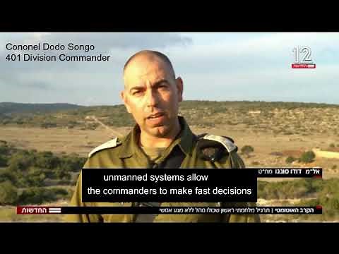 IDF Excerise in Robotic Warfare - Using Roboteam Defense's Probot V2 with a gun