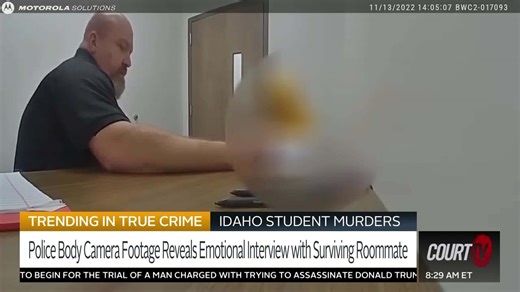Surviving Idaho Roommate Seen in Video-Recorded Police Interview