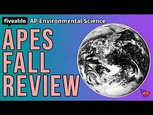 AP Environmental Science - Fall Review: Units 1-4