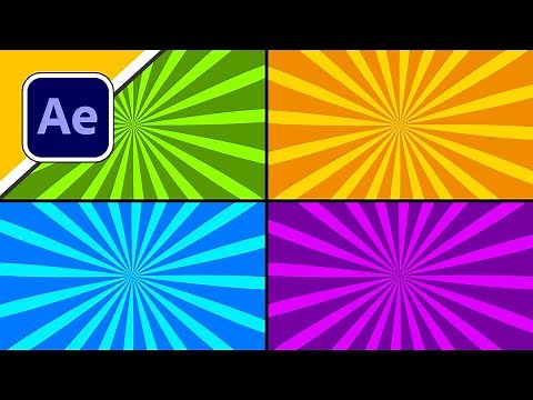 How to Create an Animated Starburst Background in After Effects - Tutorial