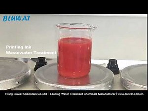 Printing Ink Wastewater Treatment by Coagulant & Flocculant.mp4