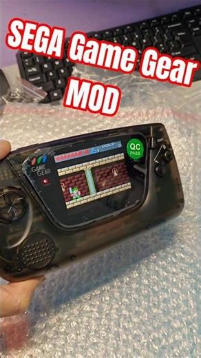 🕹️Sega game gear 🔥 mod with IPS lcd , usbc charger with lithium batteries and more #shorts #viral