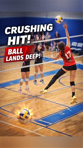 🏐 DEEP COURT DOMINATION! 💥 Angelina’s Outside Spike Lands Untouched! #volleyball #outsidehitter