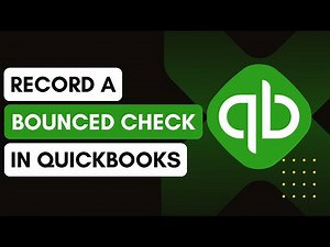 How To Record A Bounced Check In Quickbooks Online !