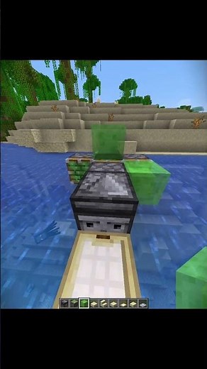 Easy Redstone Boat Moment in Minecraft! 🚤⚡