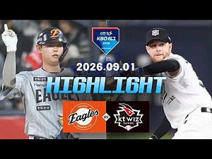Eagles vs Wiz｜9.1｜KBO Highlights｜KBO X TVING
