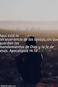 Explicación Apocalipsis 14:12. 'Aquí está la perseverancia de los santos, los que guardan los mandamientos de Dios y la fe de Jesús.' - BibliaBendita