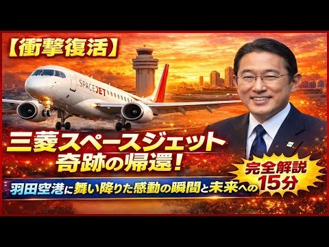 [Shocking News] The Mitsubishi SpaceJet makes a miraculous comeback!? The historic moment it land...