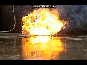 Explosion with Flash Powder + Petrol