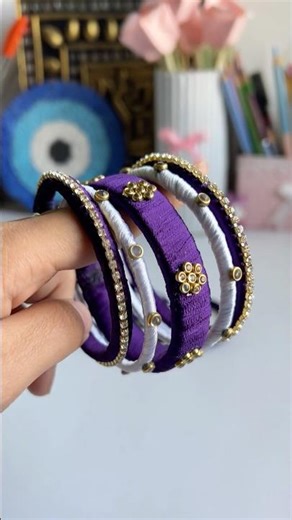 Day-16 of 100 days,100 creations✨ | diy bangles #shorts