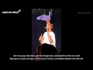 [ENG SUB + VOSTFR] 181019 BTS in Paris DAY 1 - Final speech (screen focus)