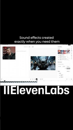 Sound effects created exactly when you need them@elevenlabsio