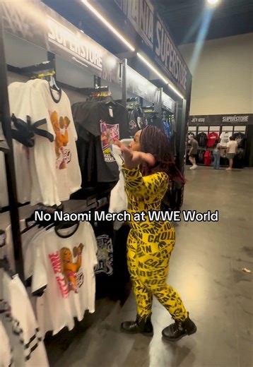 Where my girl merch at?! ⚠️ @CAUTION #naomi #proceedwithcaution #WWE #wweworld #WrestleMania