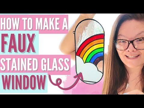 Create Your Own Stunning Faux Stained Glass Window With This Simple Craft!