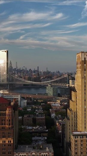 Drone East River, New York City