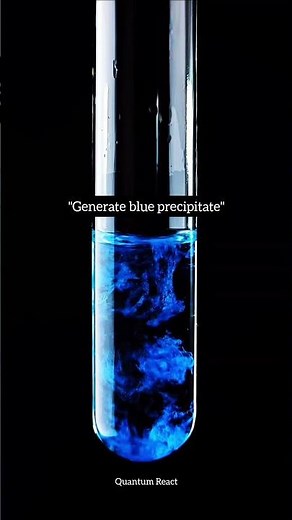 Amazing Blue Precipitate Reaction | Copper Hydroxide Formation Explained। #shorts