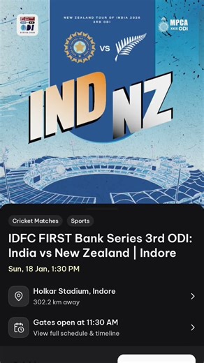 ind vs newzealand ticket book indore stadium 18 jan ‪@cricketcomau‬ ‪@ICC‬ ‪@Viratkohlifans927‬