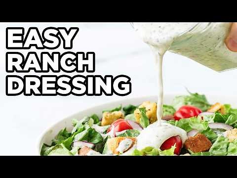 Homemade Ranch Recipe | Easy Ranch Dressing (No Packet)