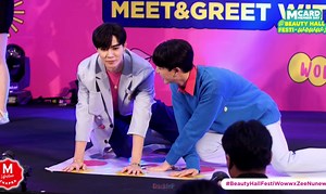 Một vài moment nhỏ khi ZNN bị staff chọc với romantic sound effects 🤭 #zeenunew #zeepruk #nunew