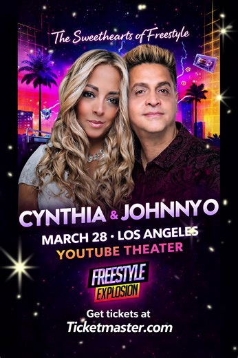 The Sweethearts of Freestyle are taking over Los Angeles! 💜✨ Cynthia & Johnny O are bringing the love, the passion, and those timeless hits to the stage at the YouTube Theater on March 28! 🎤🔥 If you know, you KNOW… when these two perform, it’s nothing but memories, emotion, and pure freestyle magic. March 28, 2026 YouTube Theater – Inglewood, CA Tag who you’re bringing! 💃🕺 #fyp #Cynthia #JohnnyO #freestyle #OldiesVibe