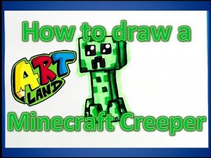 How to draw a Minecraft Creeper