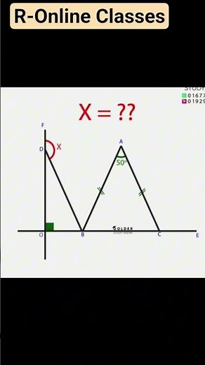 Find X: SOLVE This Viral Geometry Angle Problem! #MathChallenge #Triangles