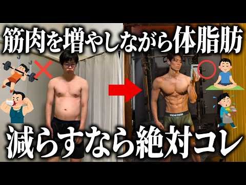 【リコンプ】筋肉を増やしながら体脂肪を減らす筋トレと食事のやり方を全て教えます