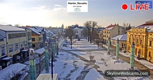 【LIVE】 实况摄像头 Martin - 斯洛伐克 | SkylineWebcams