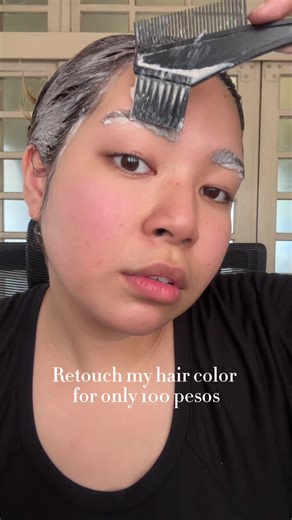 Retouching Hair Color with Bremod 7.17 Chocolate Brown - DIY Tutorial