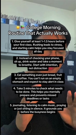 Effective Morning Routine for College Students
