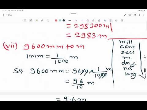 #@Easy conversion of unit in maths for Class 7.