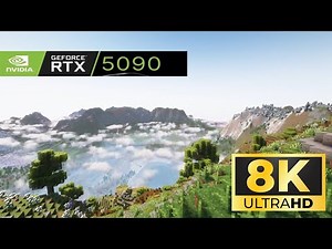Ultra-realistic Minecraft with RTX 5090! in 8K + Epic Terrain and 150 mods