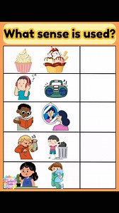 Five senses board🖤🩶 | Teacher Hanna Mel