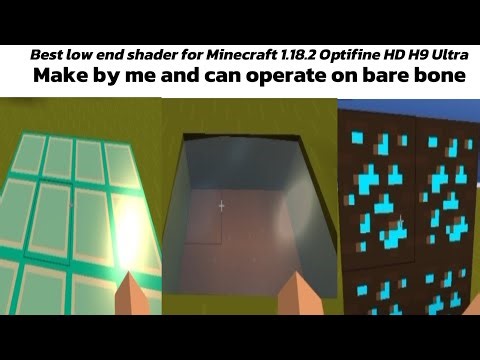 My first shader only Minecraft Java 1.18, for low-end device