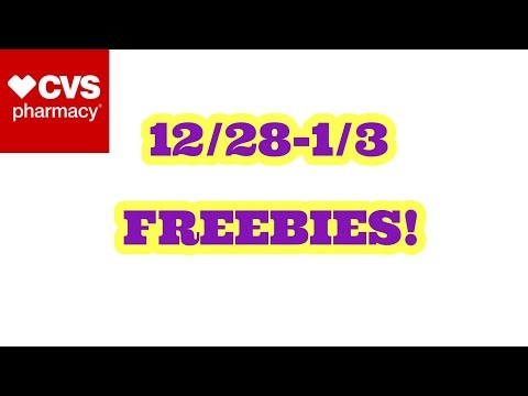 FREEBIES AT CVS 12/28-1/3!
