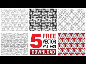 5 Free Vector Pattern Download - Link in the Description | ksagafoor