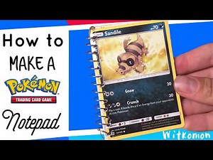 How to Make a Pokemon Card Notebook!