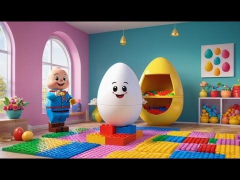 Humpty Dumpty Builds a Lego Castle | English Nursery Rhyme | Kids Songs | Baby Music