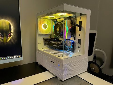 OKINOS AQUA 3 WHITE MATX CASE 3 X 120mm ARGB Fan Pre-Installed UNBOXING AND OVERVIEW #gaming #pc