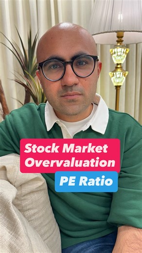 Sarthak Ahuja on Instagram: "There is one sign, whenever it shows up, people who invest at that point in the stock markets, make barely any returns for 10 years... and it’s showing up now... So, JP Morgan Asset Management published a chart in late 2024 which said that whenever anyone has invested in the US stock market at a time when forward PE ratios are at 22-23, then the return that they make in the S&P 500 over the next one decade is +2% / -2% p.a. They looked at 324 monthly observations fro
