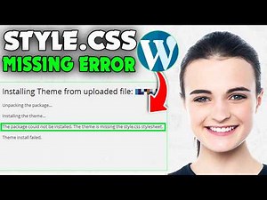 Fix Theme Missing style.css Error Wordpress Website (2026)