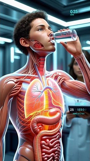Human Body - Science in Motion 🔬🧠 #HumanAnatomy #3DAnimation #ScienceTok #AIArt #digestivesystem