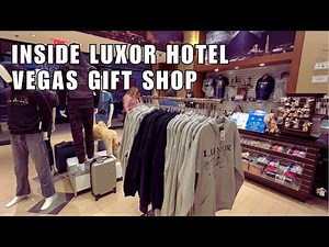 Luxor Hotel & Casino Gift Shop | Walking Luxor Resort Hotel on Las Vegas Strip
