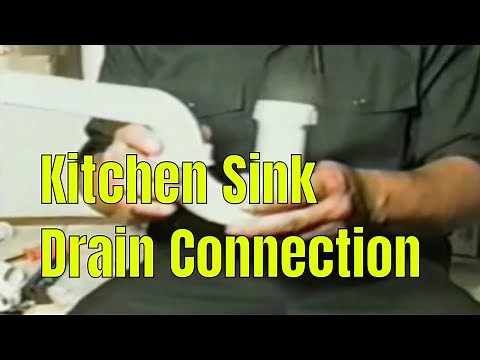 Kitchen Sink Drain Connection